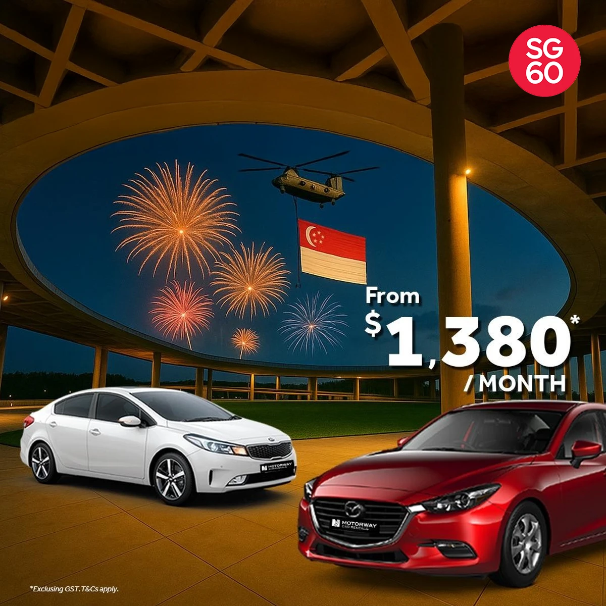 Car leasing at $1,380